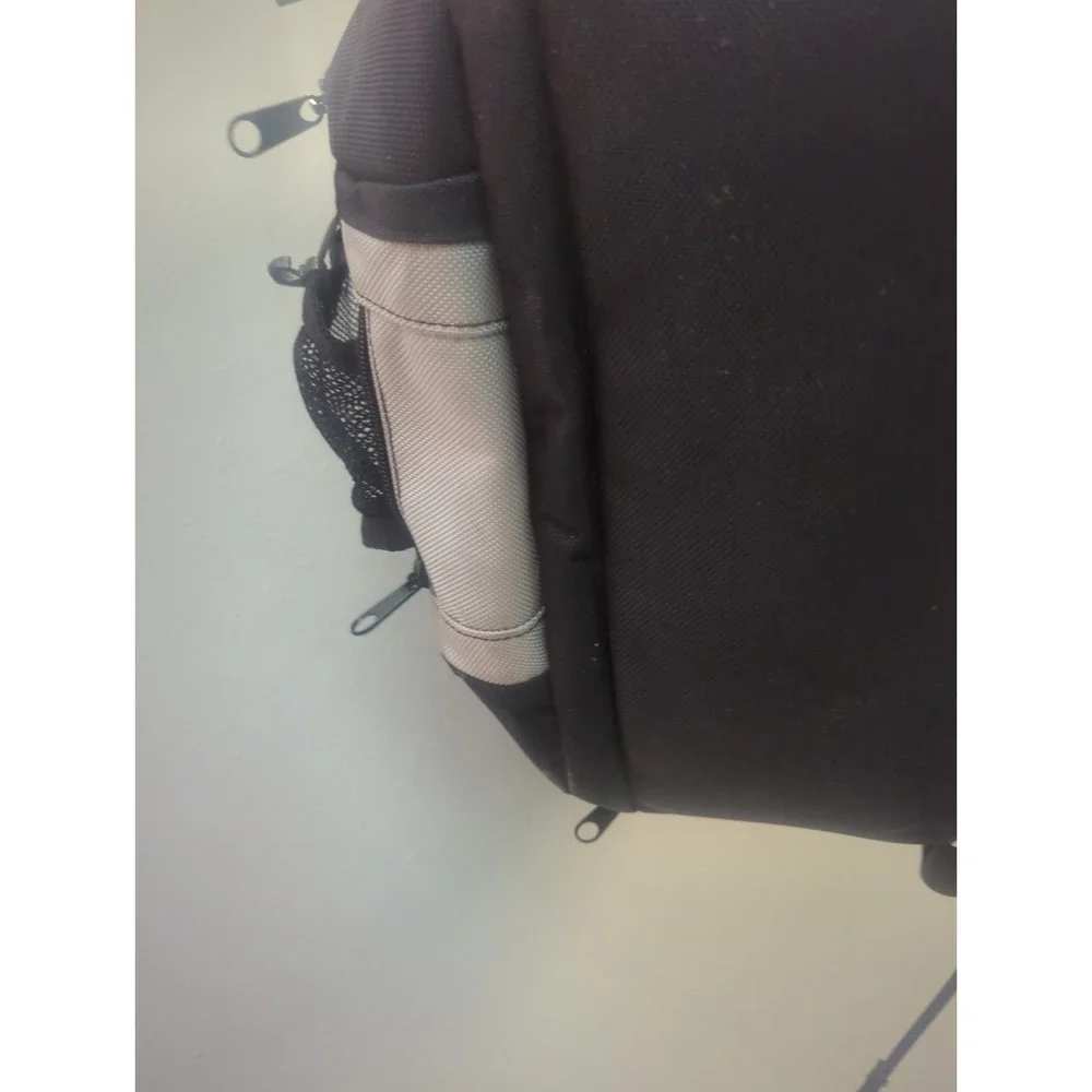 Vintage Brenthaven Laptop‎ Backpack Black Silver Tech Y2K Travel Bag
